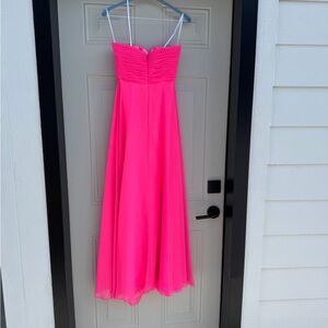 Vibrant Pink Strapless Dress